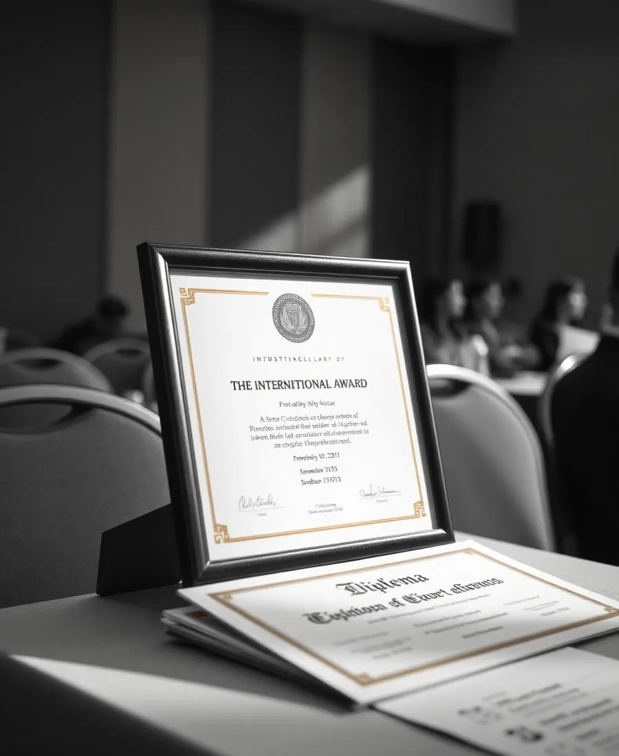 Diploma del Premio Mundial de integración C4